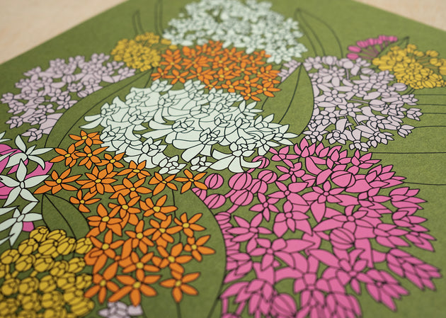 Milkweed 11 x 14 Botanical Screen Print