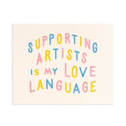 Supporting Artists 8x10 Risograph Art Print
