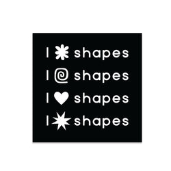 I Love Shapes Sticker