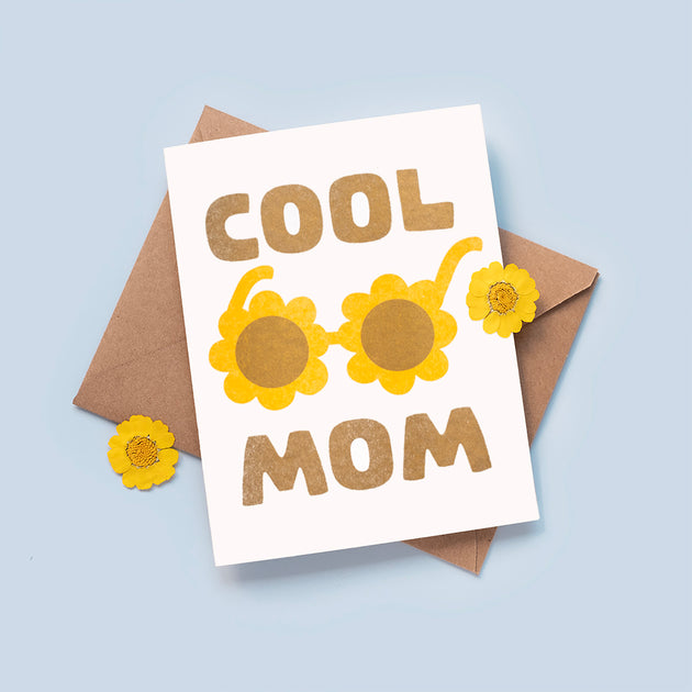Cool Mom Riso Printed Card