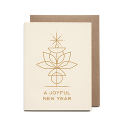 Sale - Joyful New Year Riso Printed Card