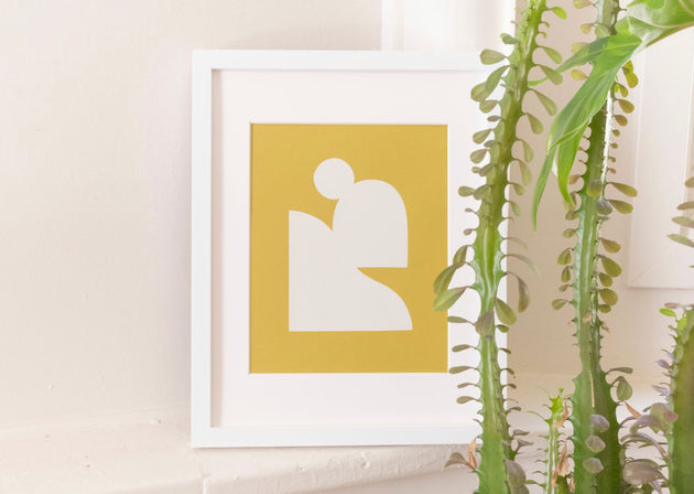 Silhouette no. 4 Art Print - Ochre