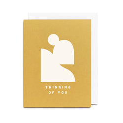Thinking of You Silhouette Screen Printed Card
