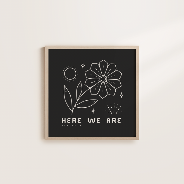 Here We Are - 12x12 Screen Print