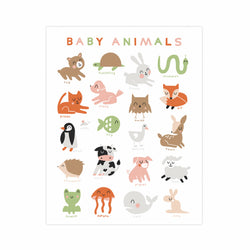 Sale - Baby Animals 11x14 Screen Print