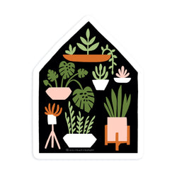 Houseplants Die Cut Sticker