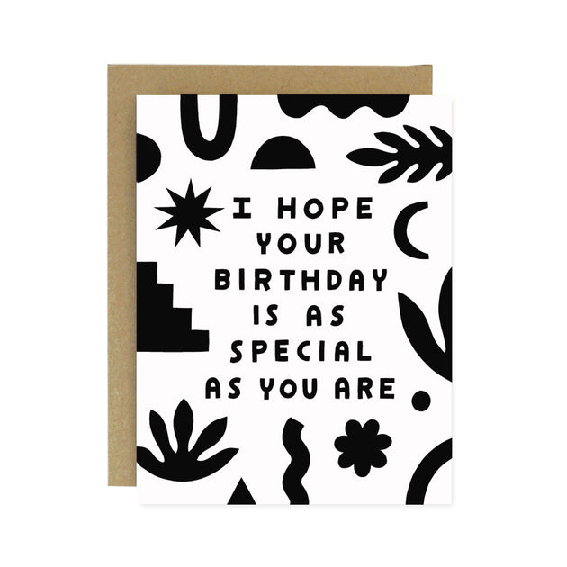 Special Birthday Screen Printed Card