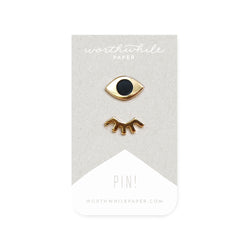 Sale - Winky Eyes Enamel Pin Set