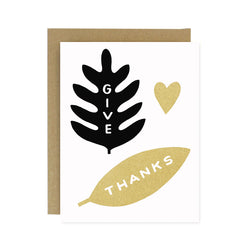 Sale - Give Thanks Screen Printed Card