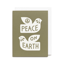 Peace on Earth Screen Printed Holiday Card