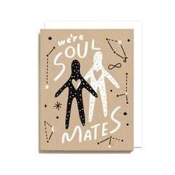 Sale - Soul Mates Screen Printed Card