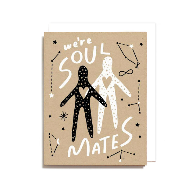 Sale - Soul Mates Screen Printed Card
