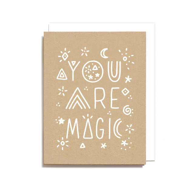 You Are Magic Screen Printed Card