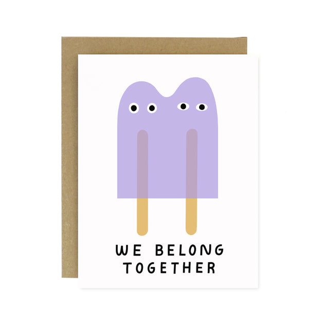 Belong Together Popsicles Screen Printed Card