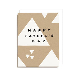 Triangle Father's Day Screen Printed Card