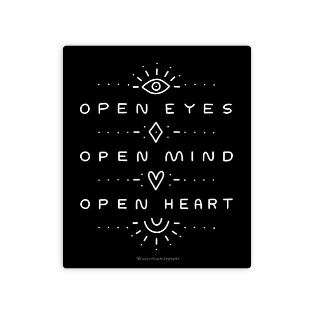 Open Eyes Die Cut Sticker