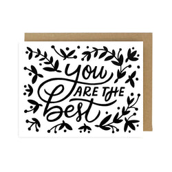 Sale - You Are The Best Screen Printed Card