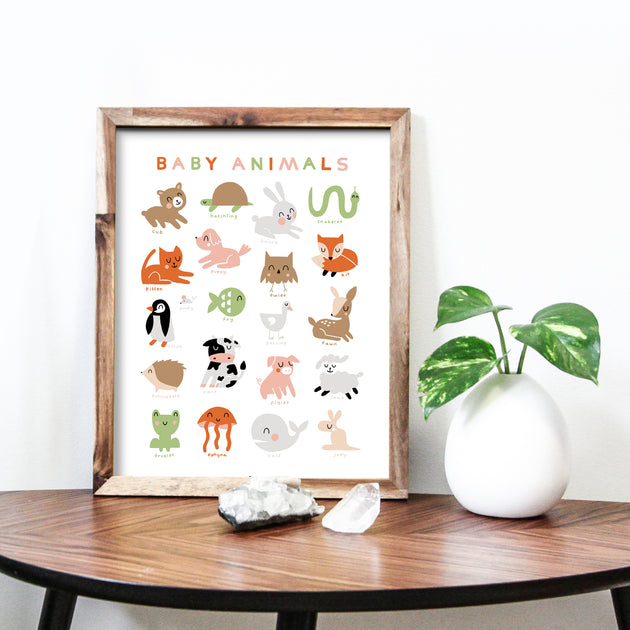 Sale - Baby Animals 11x14 Screen Print