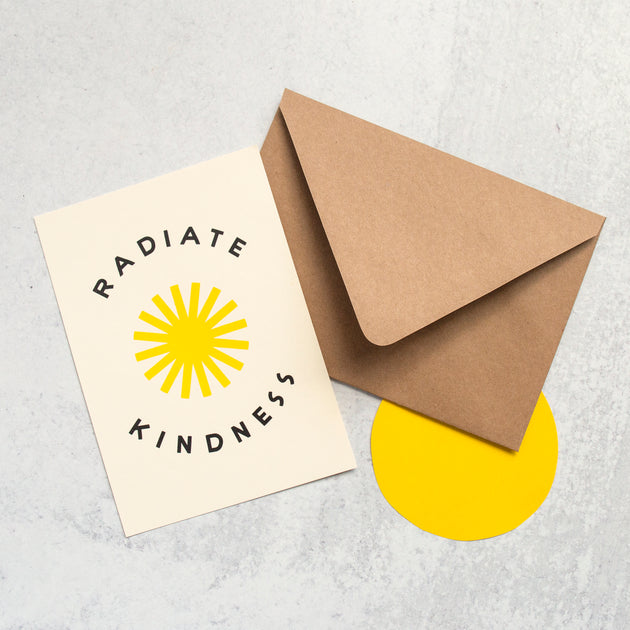 Radiate Kindness 5x7 Screen Print