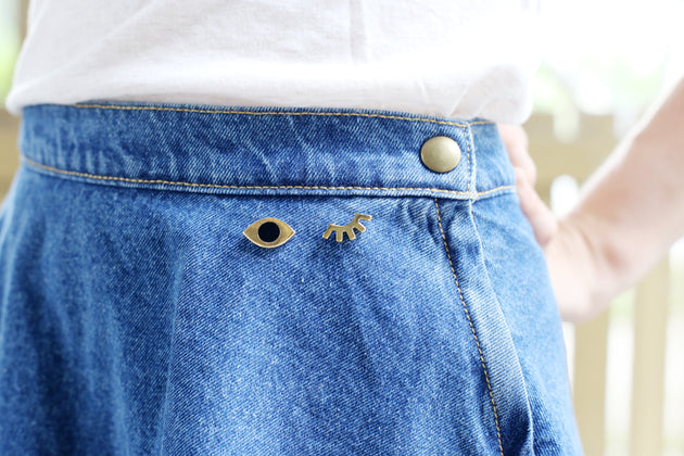 Sale - Winky Eyes Enamel Pin Set