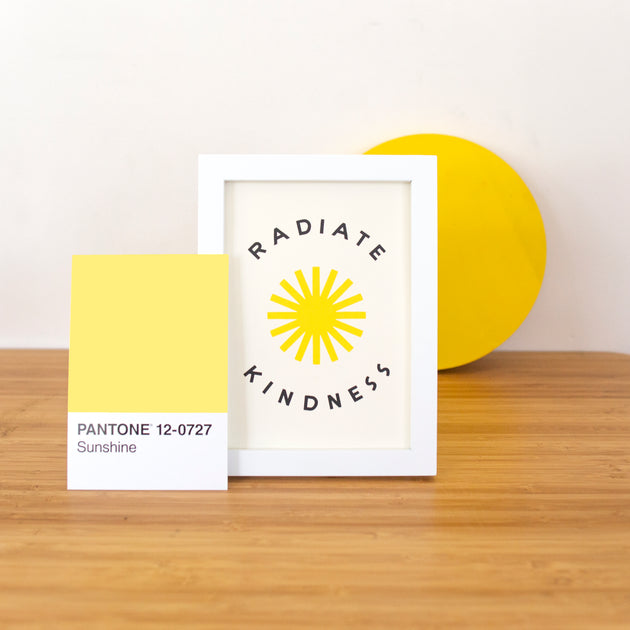 Radiate Kindness 5x7 Screen Print