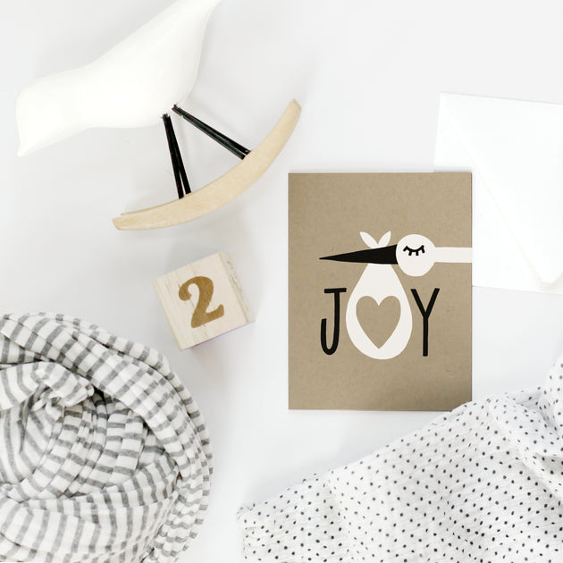 Bundle of Joy New Baby Screen Printed Card
