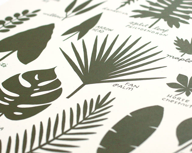 Leaf Studies 16x20 Screen Print