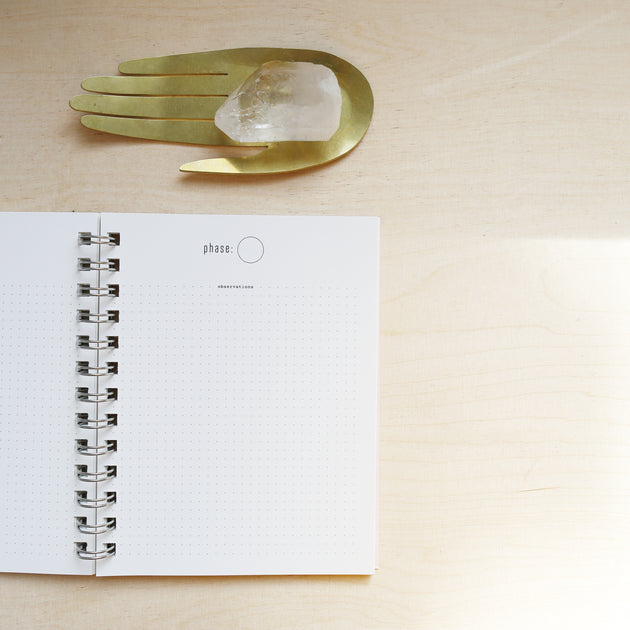 Sale - MOON STUDY reflection journal - Black