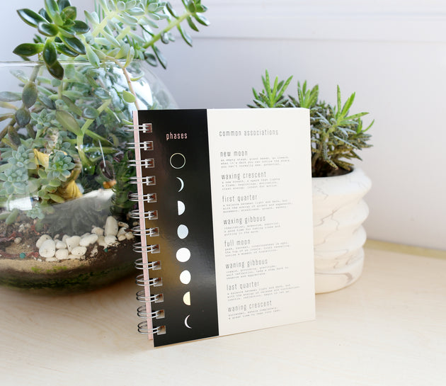 Sale - MOON STUDY reflection journal - Black