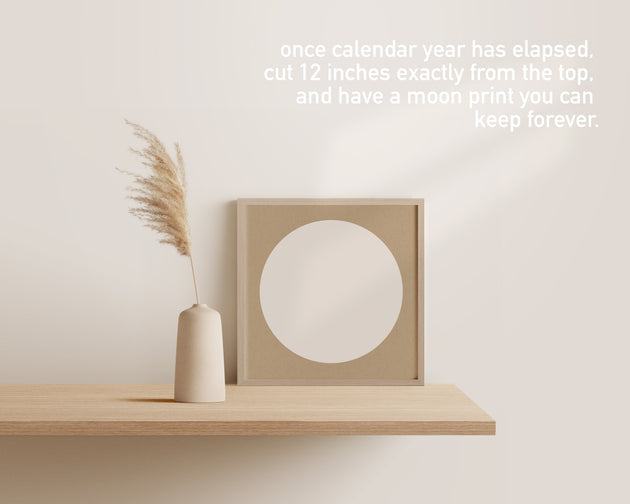 2026 Minimalist Moon Calendar - Neutrals