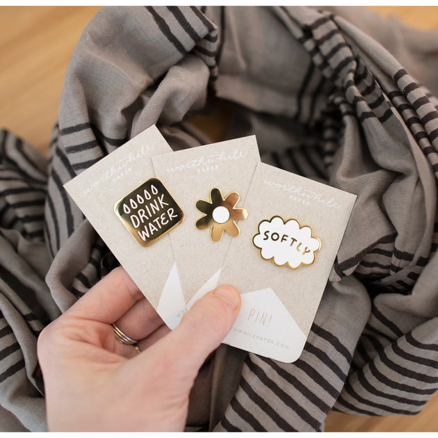 Softly Enamel Pin