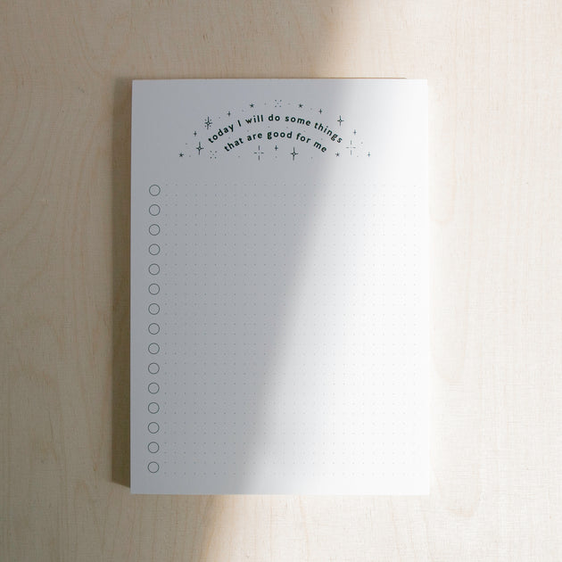 Self Care Notepad