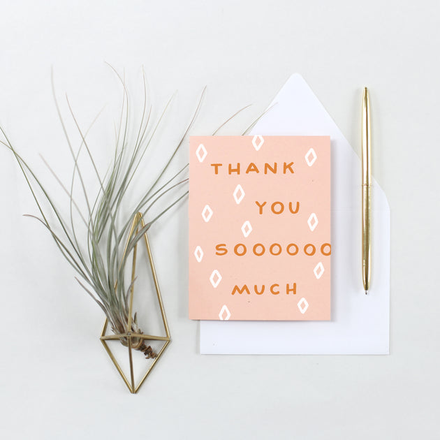 Thank You Sooo Much Screen Printed Card
