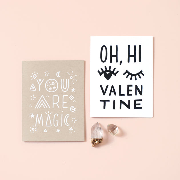 Oh Hi, Valentine Screen Printed Card
