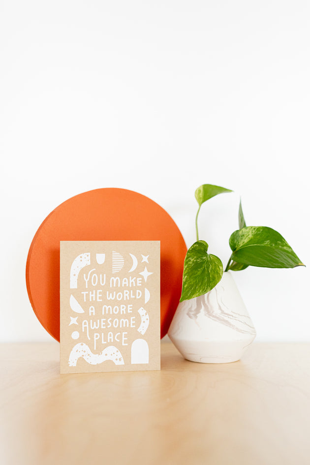 Awesome Place Screen Printed Card